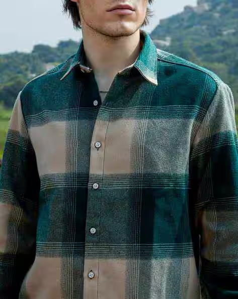 Men Checked Regular Fit Shirt