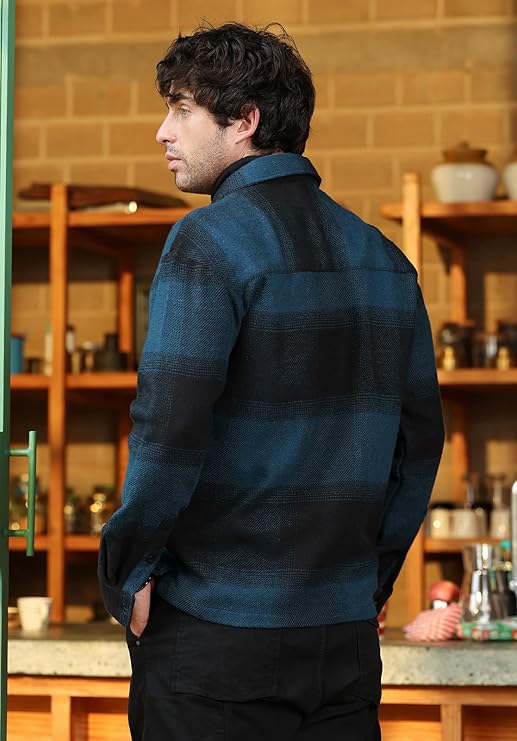 Men's Vignette Checkered Oversized Shirt