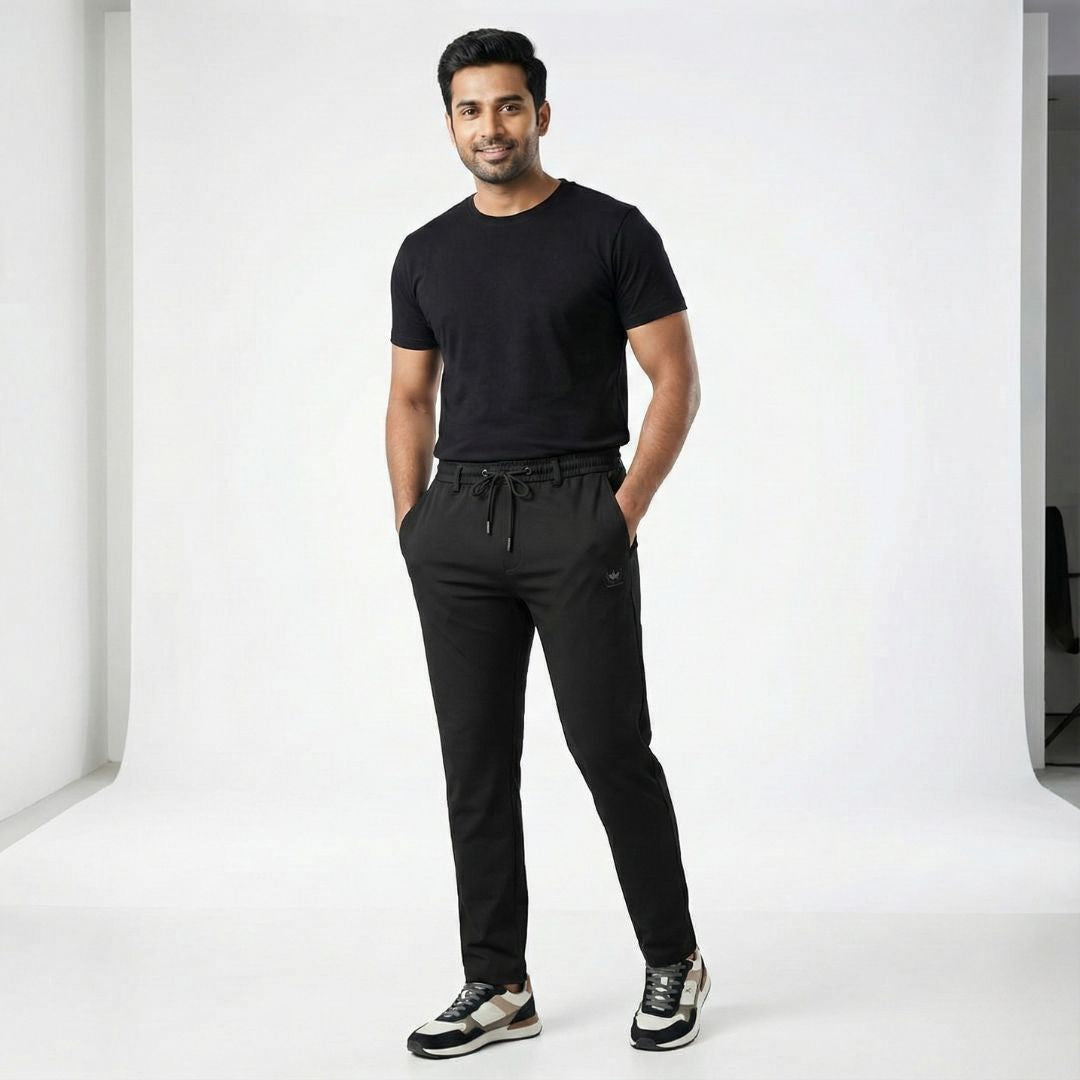 Pack of 3 Offer 😍 Premium-Quality Lycra Pants For Mens | Black, Dark-Blue And Grey Colors