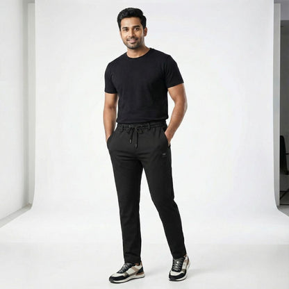 Pack of 3 Offer 😍 Premium-Quality Lycra Pants For Mens | Black, Dark-Blue And Grey Colors