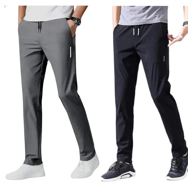 Pack of 3 Offer 😍 Premium-Quality Lycra Pants For Mens | Black, Dark-Blue And Grey Colors